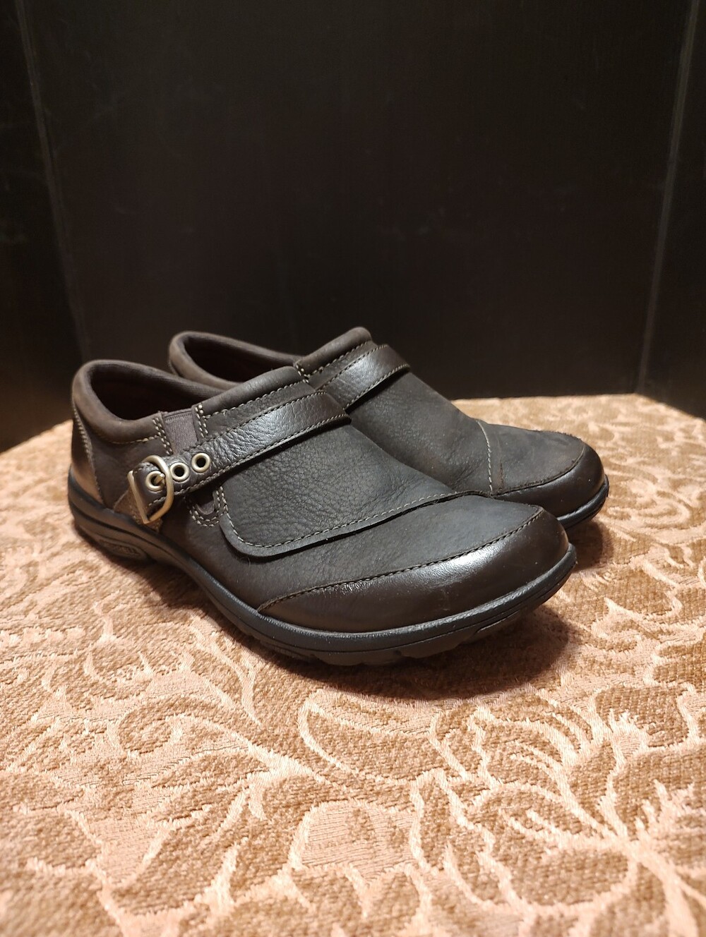 🍂🤎🍂 Fabulous Dassie Chocolate Brown Genuine Leather Buckle Loafers - 7.5M - Picture 3 of 15